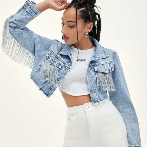 SHEIN Jackets Coats Shein Womens Jean Jacket Size M Poshmark